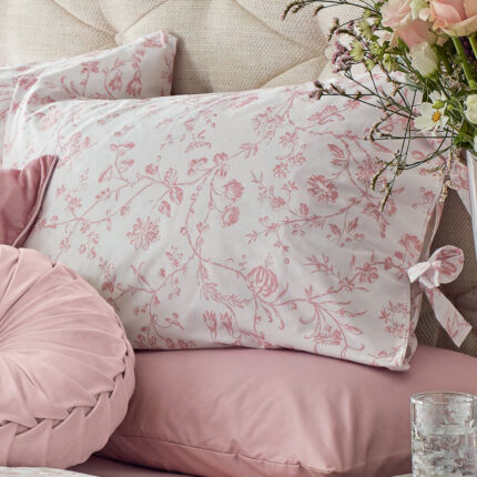 Laura Ashley Aria Pillowcase Housewife Blush