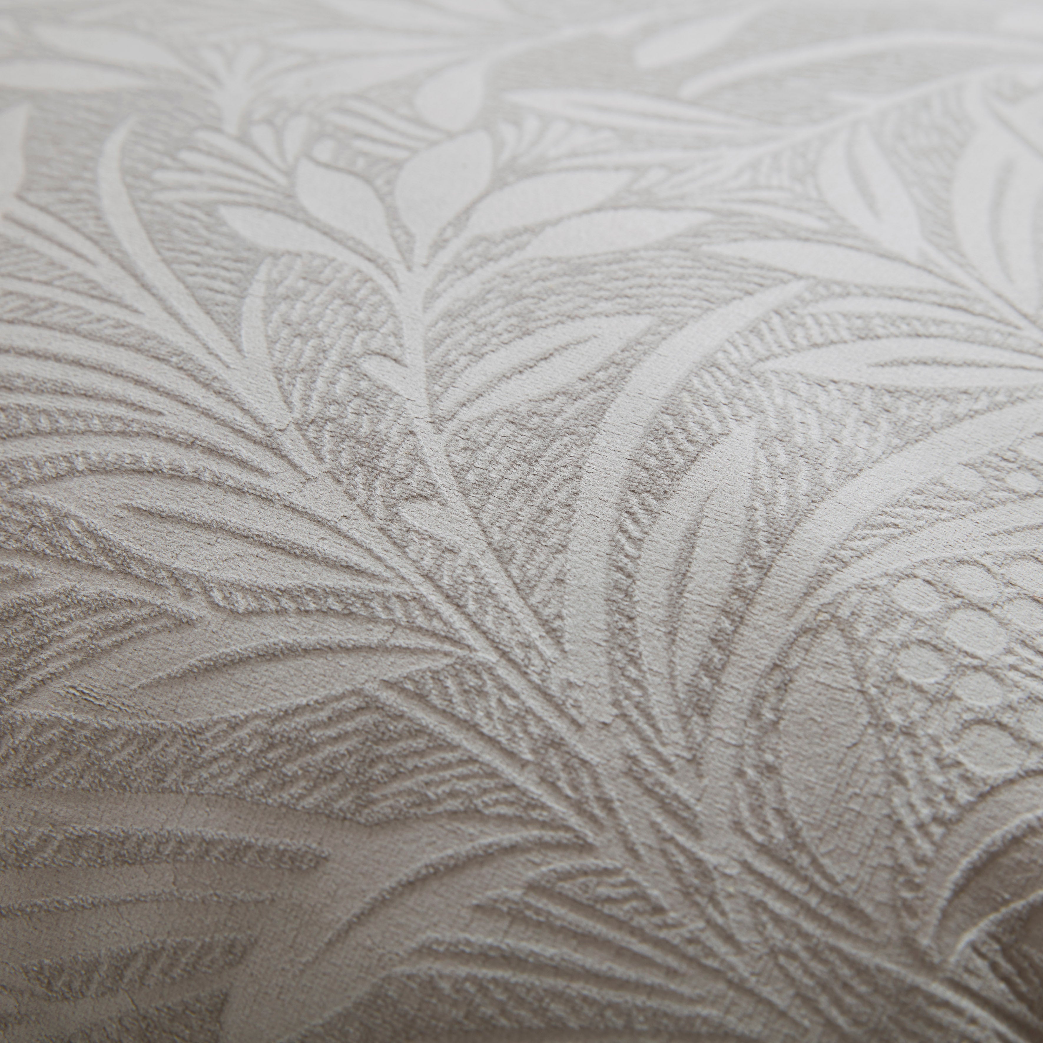 BarleyEmbossedSteelGreyCushionDetail50x50