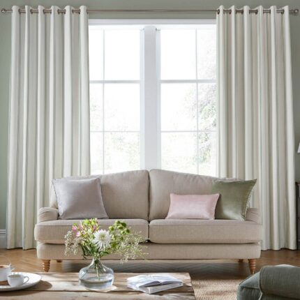 Laura Ashley Farnworth Made To Measure Curtains Fresh Green