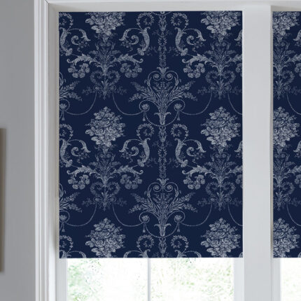 Laura Ashley Josette Translucent Made to Measure Roller Blind Midnight