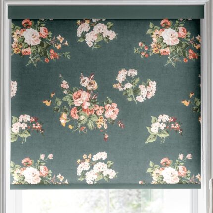 Laura Ashley Rosemore Translucent Made to Measure Roller Blind Fern