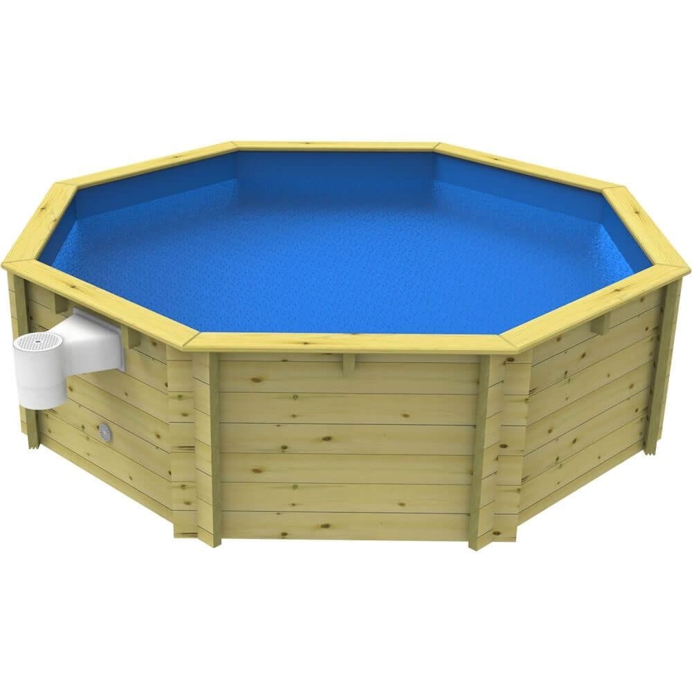 10ft Wooden Fun Pool 3ft or 4ft deep, Octagonal Timber Above-Ground Pool Kit - Image 4
