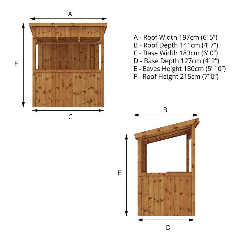 6 x 4 Pressure Treated Garden Bar - Image 12