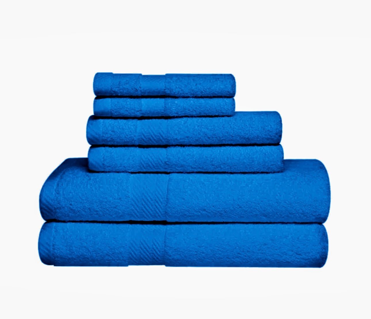 6 Piece 100% Cotton Towel Set – 500 GSM Soft & Absorbent Bath, Hand & Face Towels - Image 3