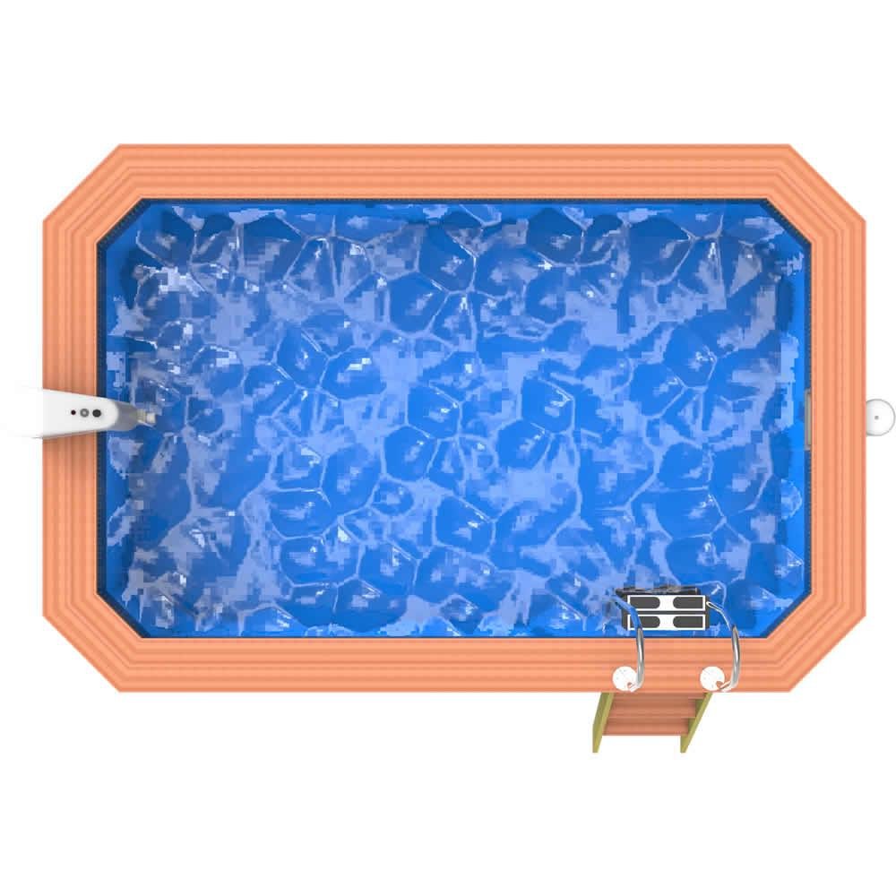 3.9m X 2.4m Timber Swimming Pool Kit, C/W Optional Heat & current - Image 12