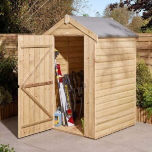 4x4 Shiplap Apex Shed Single Door