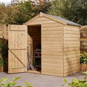 4x6 Single Door Shiplap Apex Shed
