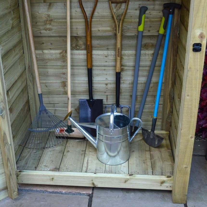 6ft Wooden Garden Tool Storage Cabinet, tanalised timber, very sturdy & strong - Image 6