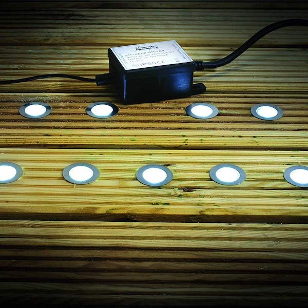 Pack of 10 Lights with Driver IP65 230v White or Blue - Image 3