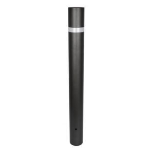 Mild Steel Bollard - 1000mm High x 100mm Primer painter black (Concrete-In)
