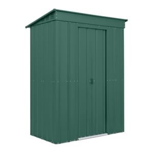 Globel Green Pent Metal Shed