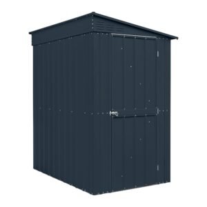 Globel Grey Pent Lean-to Metal Shed