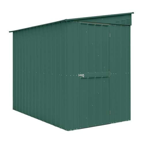 Globel Green Pent Lean-to Metal Shed - Image 3