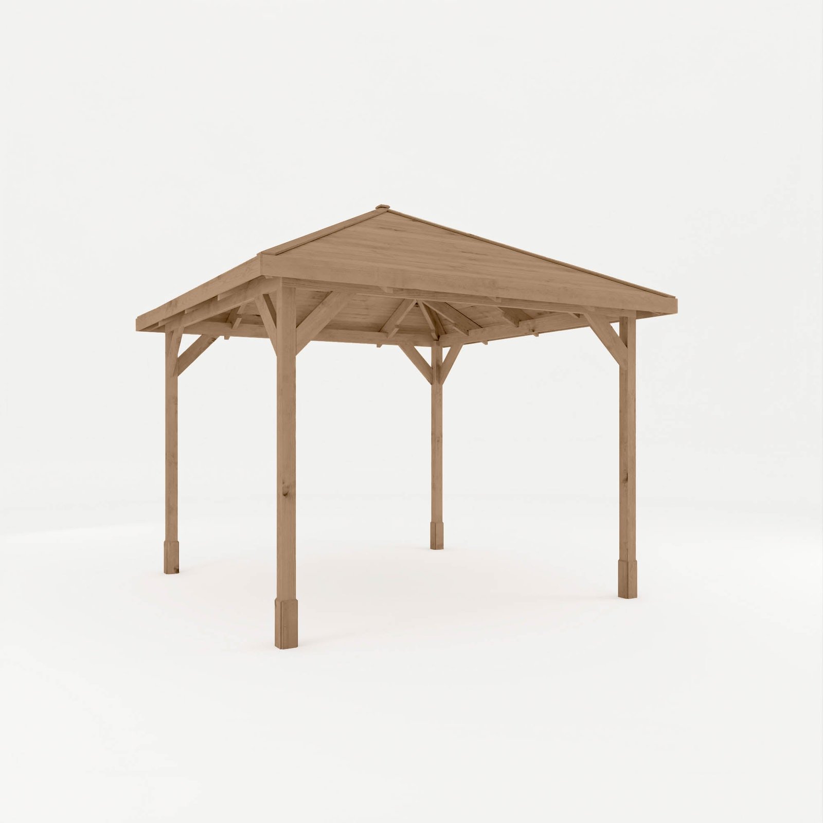 3m x 3m Pressure Treated Gazebo with Tongue & Groove Roof