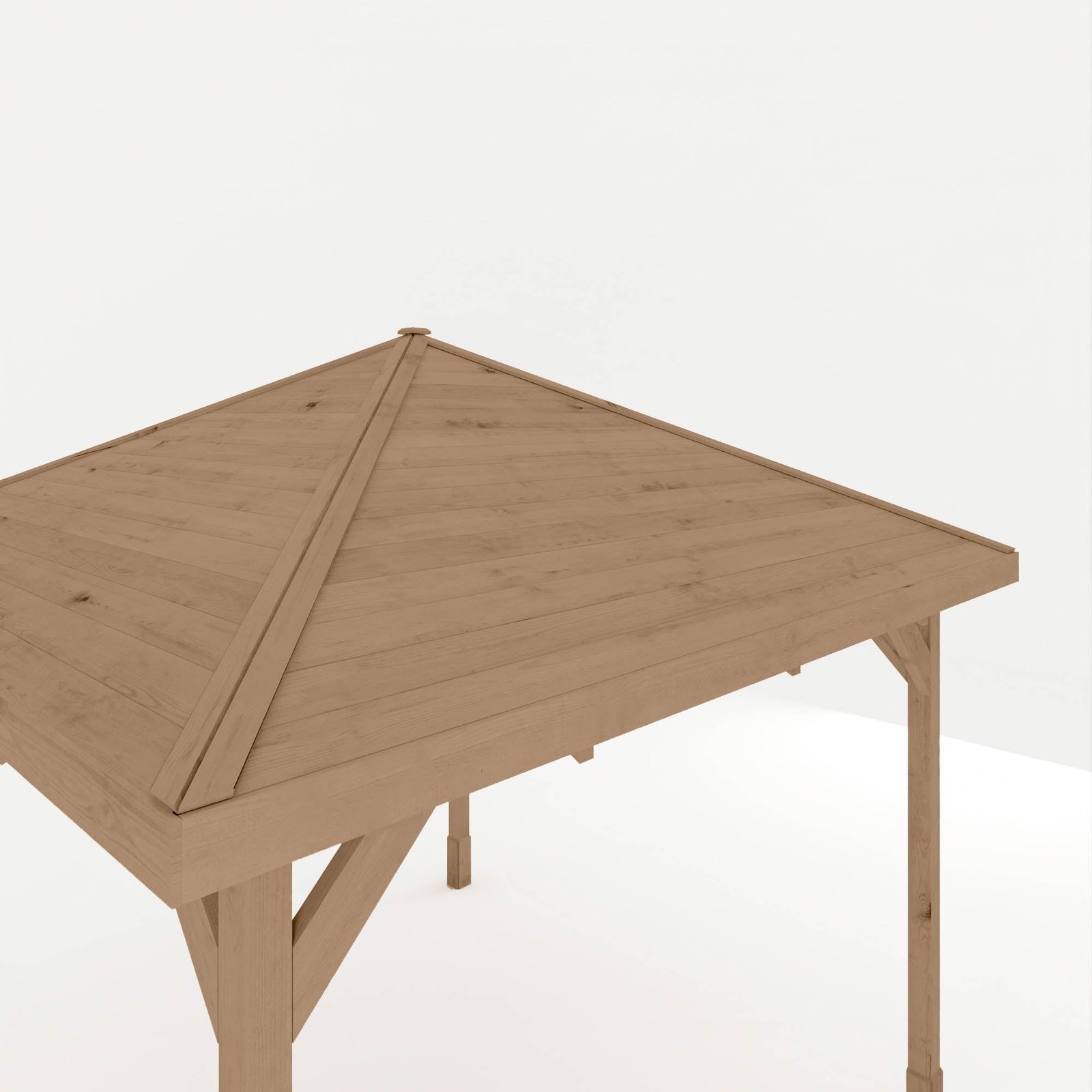 3m x 3m Pressure Treated Gazebo with Tongue & Groove Roof - Image 4