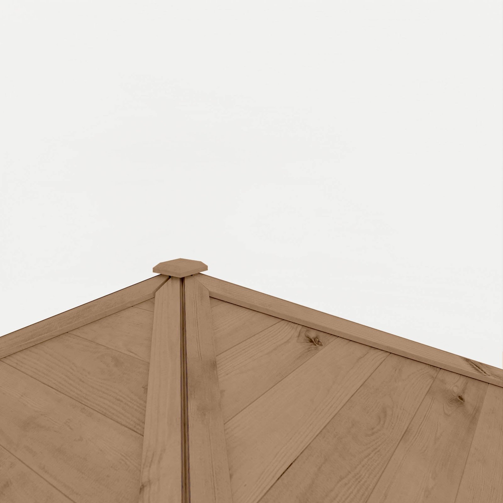 3m x 3m Pressure Treated Gazebo with Tongue & Groove Roof - Image 3