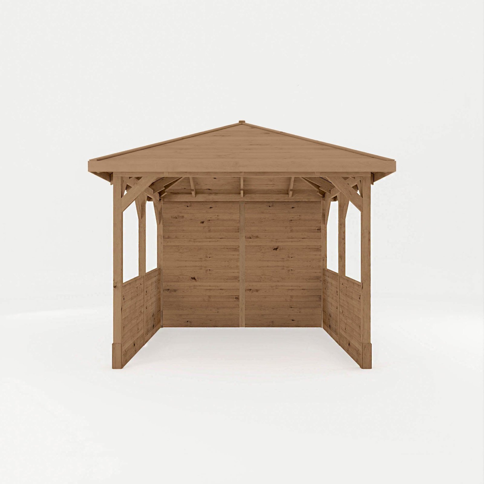 3m x 3m Pressure Treated Gazebo With Panels - Image 4