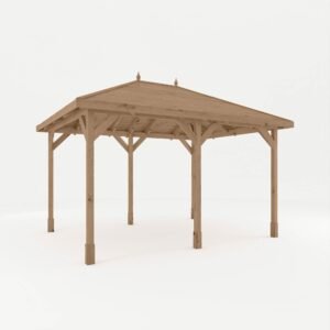 4m x 3m Pressure Treated Gazebo with Tongue & Groove Roof