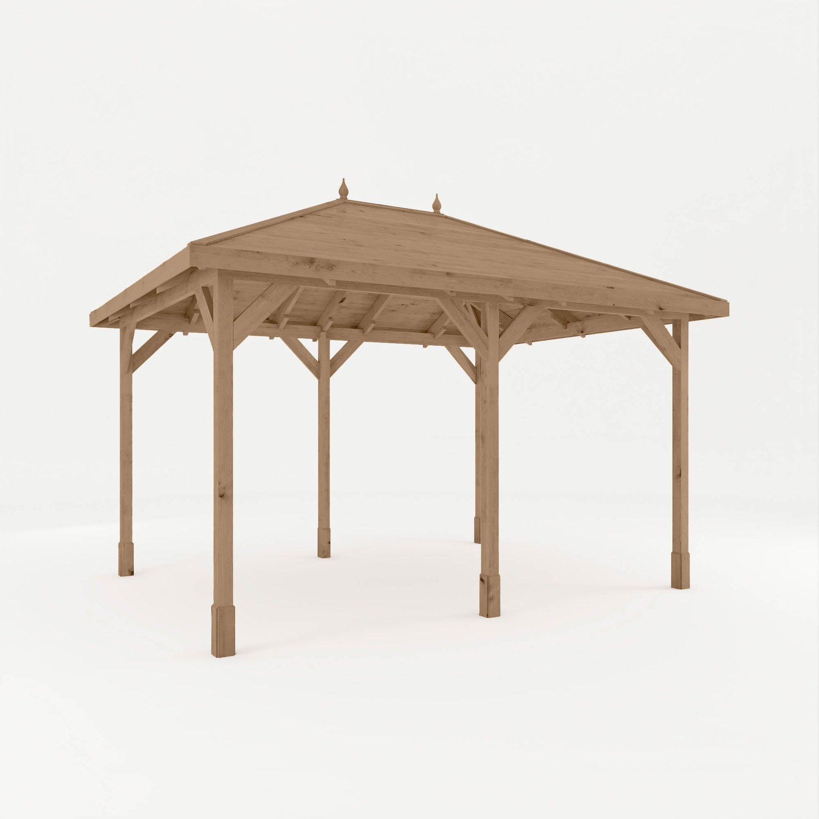 4m x 3m Pressure Treated Gazebo with Tongue & Groove Roof