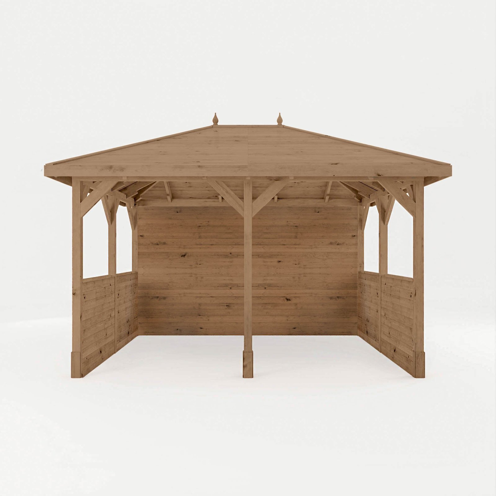 4m x 3m Pressure Treated Gazebo With Panels - Image 3