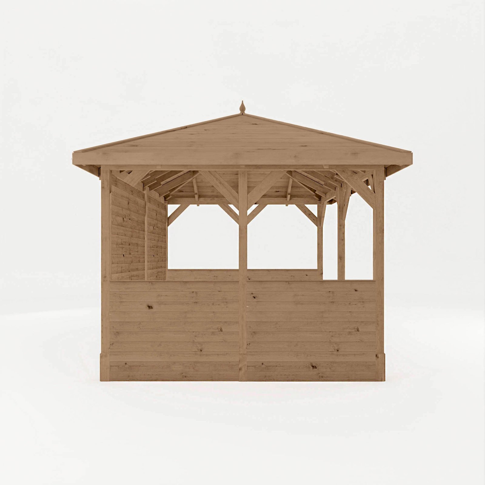 4m x 3m Pressure Treated Gazebo With Panels - Image 4