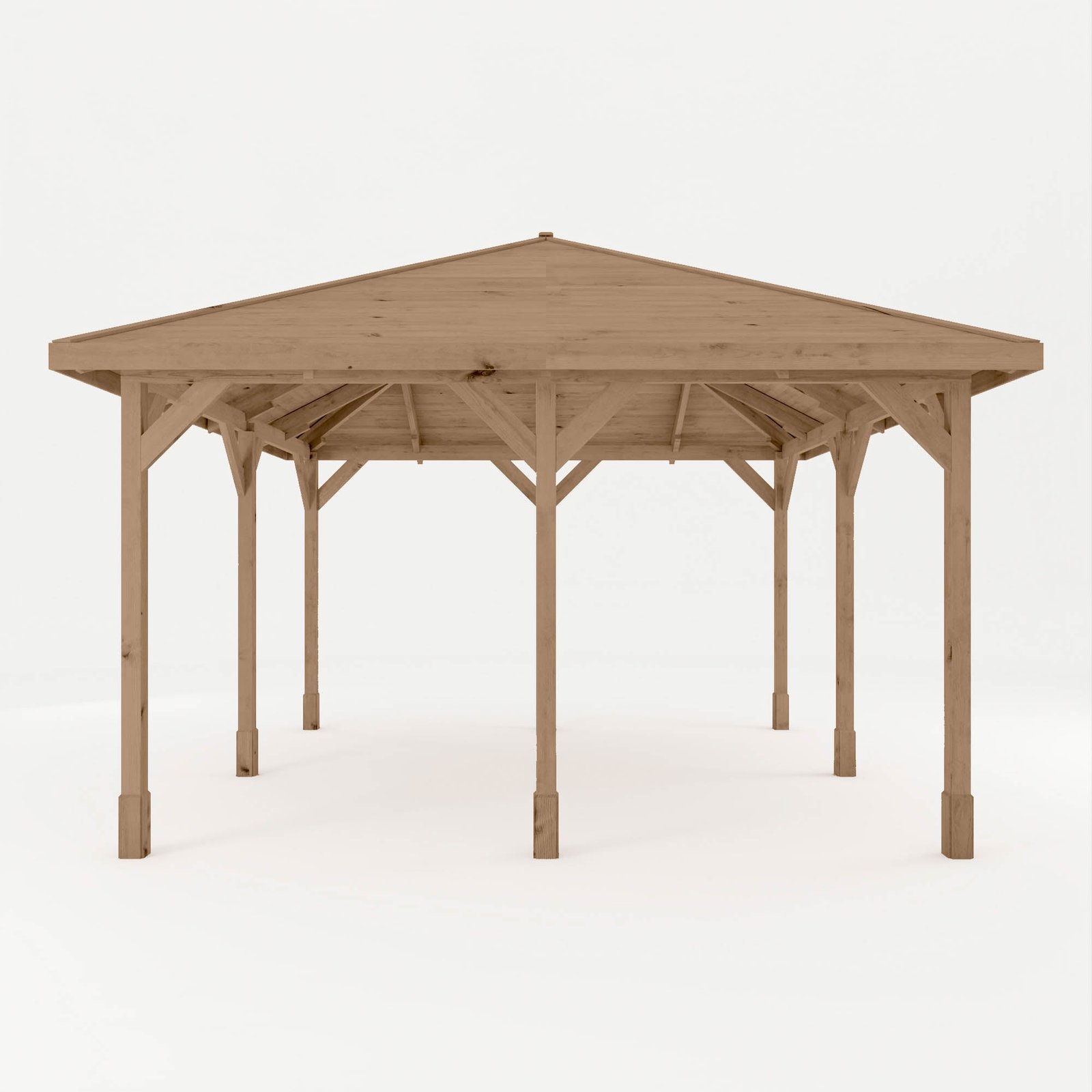4m x 4m Pressure Treated Gazebo with Tongue & Groove Roof - Image 4
