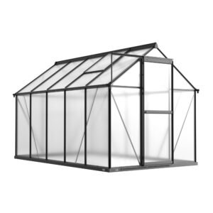 6 x 10 Metal Greenhouse with Polycarbonate