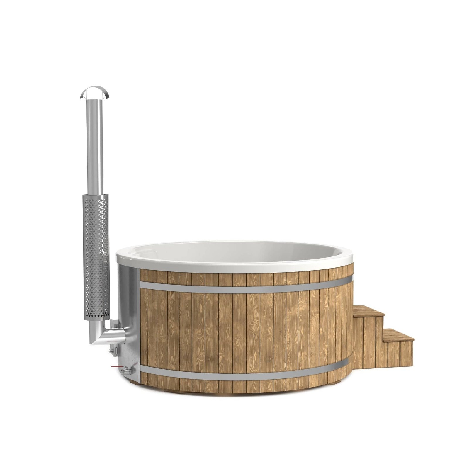 "Henri" XL 225cm Wood Fired Tub | Fibreglass Liner - Image 101