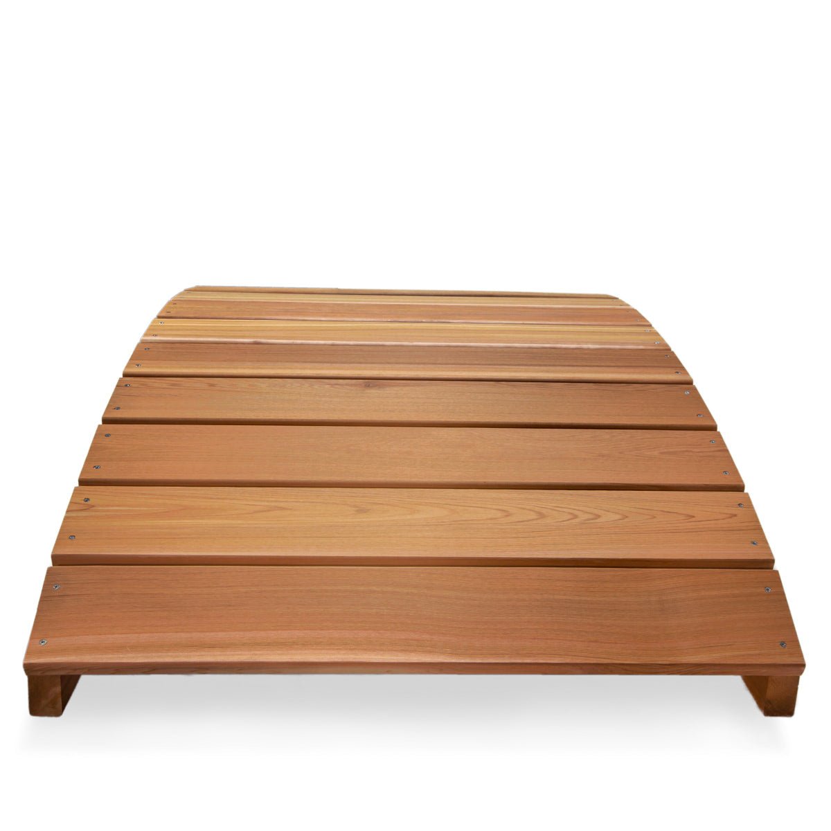 6-ft Low Profile Cedar Garden Bridge – Decorative Wooden Footbridge for Yards & Ponds - Image 2