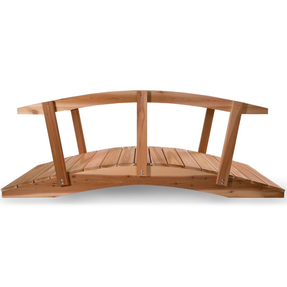 8-ft Cedar Footbridge – Rustic Landscape Accent for Ponds, Streams & Gardens - Image 3
