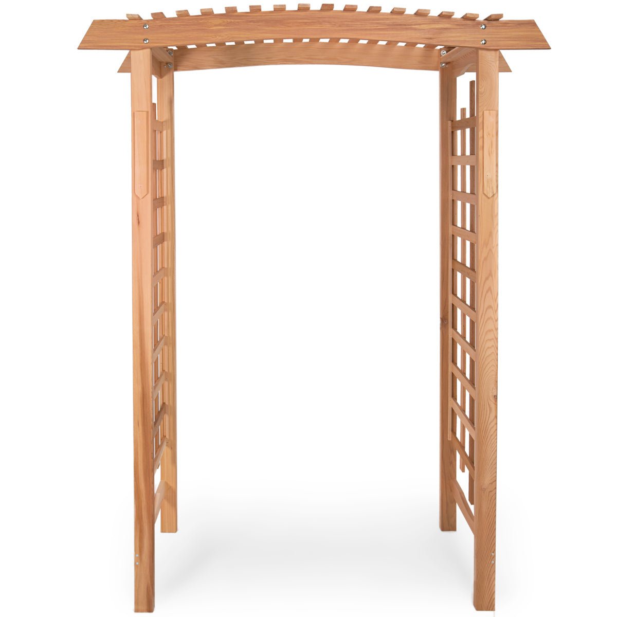 5' - Cedar Pagoda Arbor – Elegant Wooden Garden Arch for Vines & Entrances - Image 2