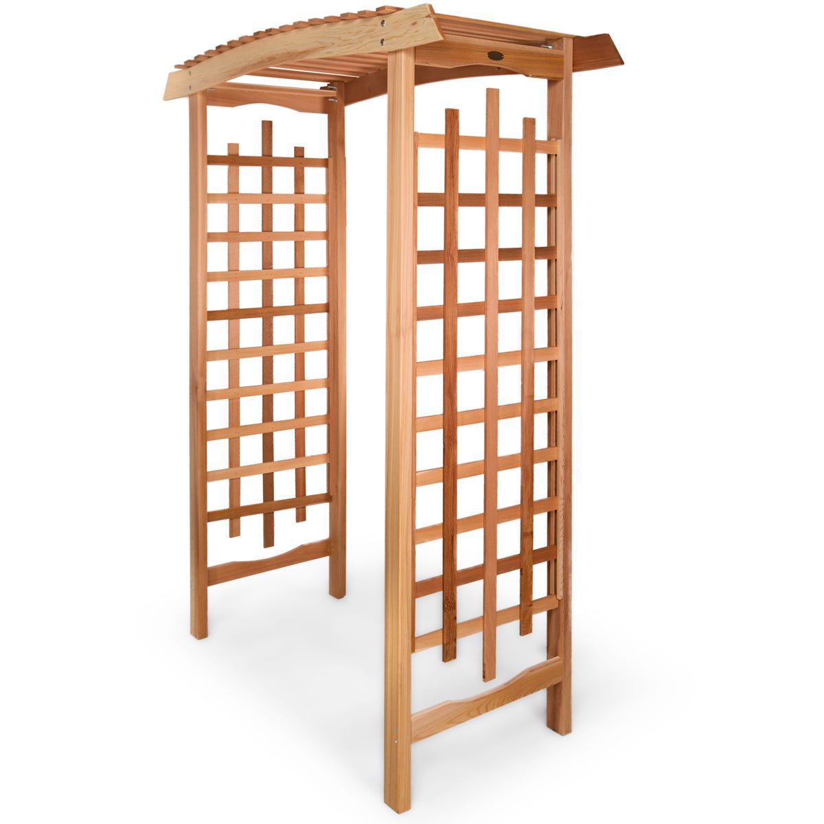 5' - Cedar Pagoda Arbor – Elegant Wooden Garden Arch for Vines & Entrances - Image 3
