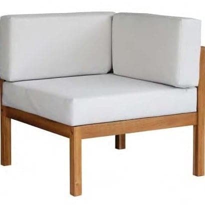 Hardwood Outdoor Corner L-Shaped Sofa & Table Set - Image 10
