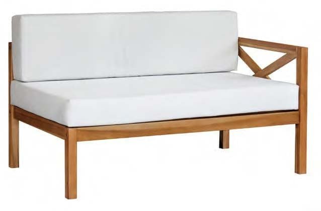 Hardwood Outdoor Corner L-Shaped Sofa & Table Set - Image 7