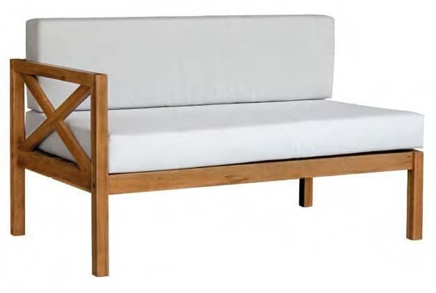 Hardwood Outdoor Corner L-Shaped Sofa & Table Set - Image 8