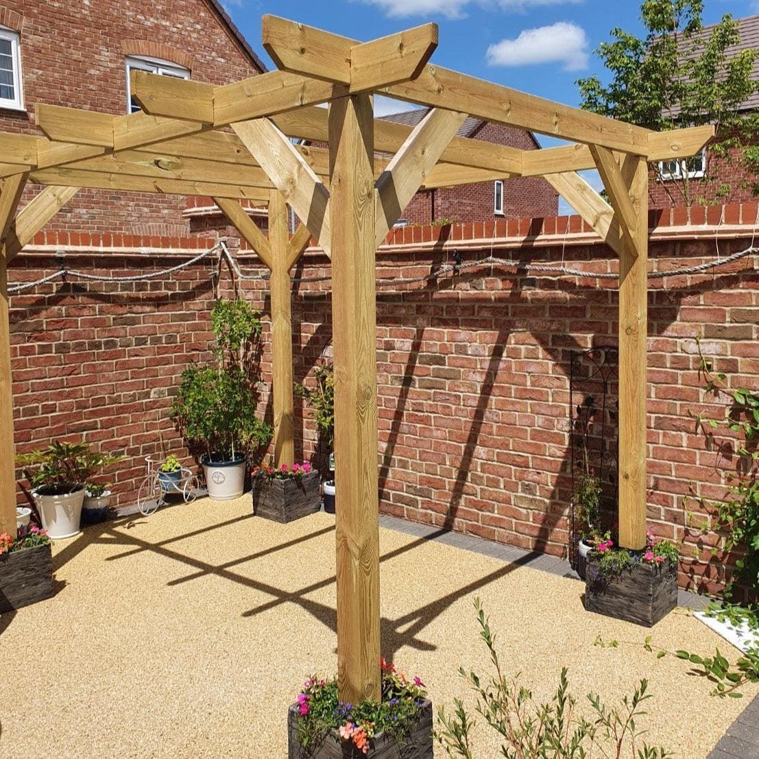 Heavy Duty Spruce Pergola | Complete DIY Kit - Image 18