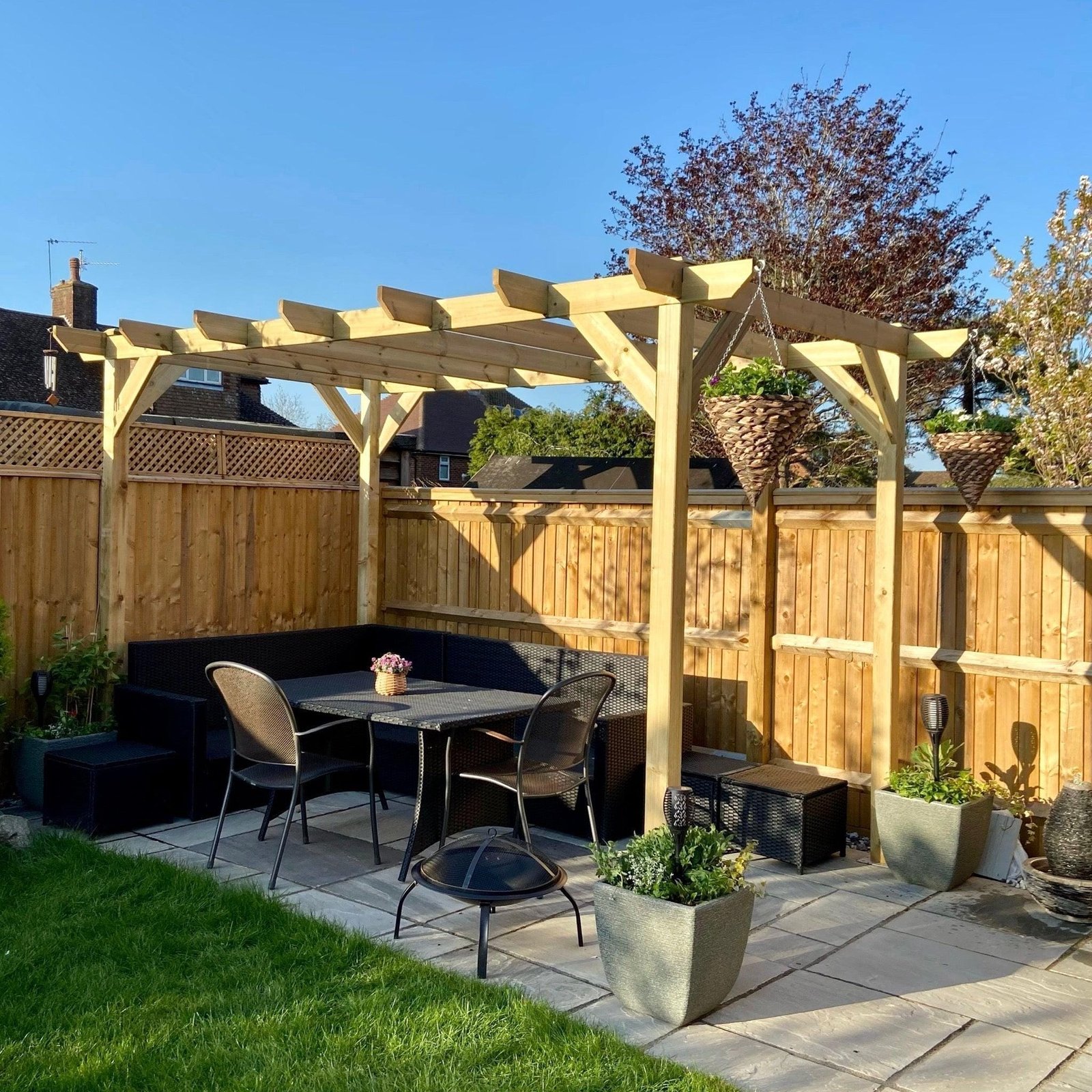 Heavy Duty Spruce Pergola | Complete DIY Kit - Image 23