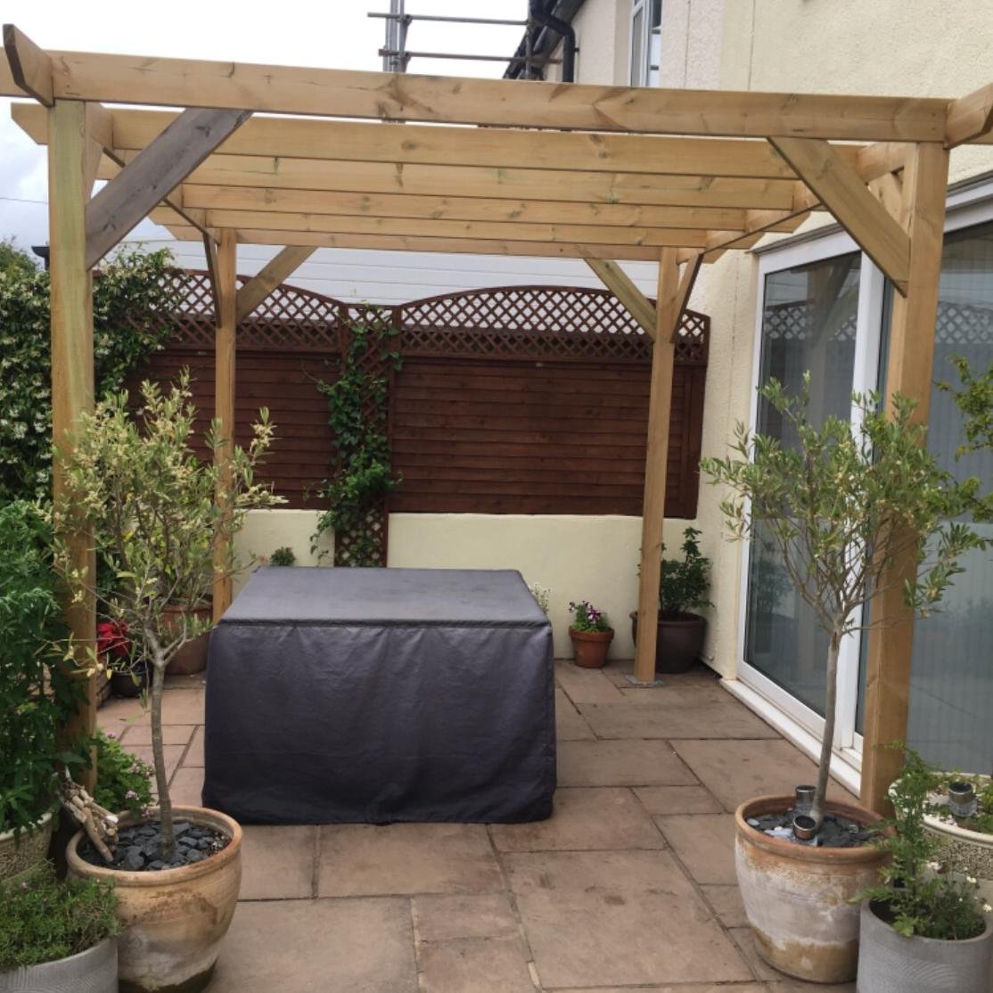 Heavy Duty Spruce Pergola | Complete DIY Kit - Image 24