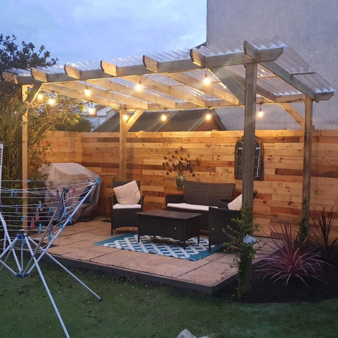 Heavy Duty Spruce Pergola | Complete DIY Kit - Image 25