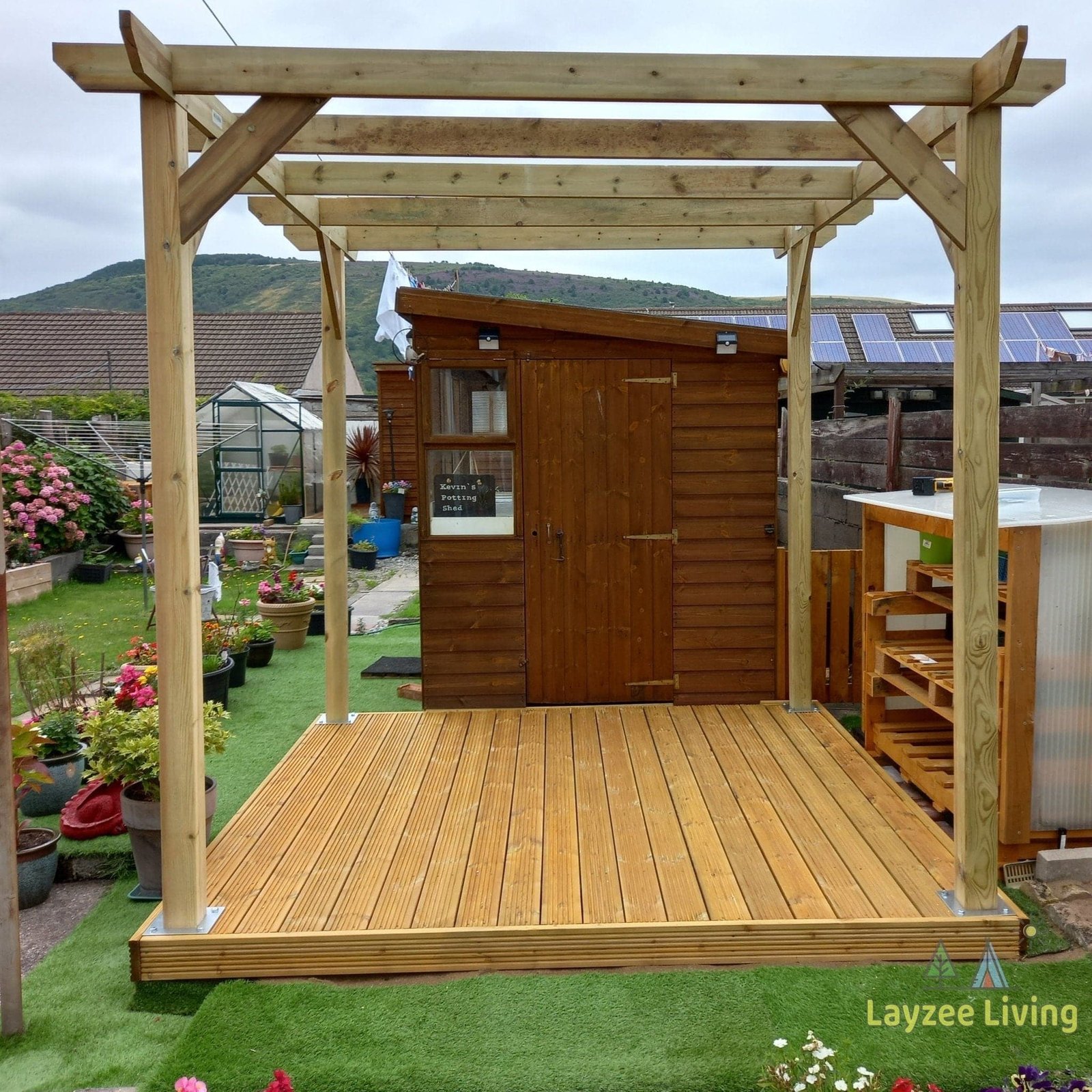Heavy Duty Spruce Pergola | Complete DIY Kit - Image 27