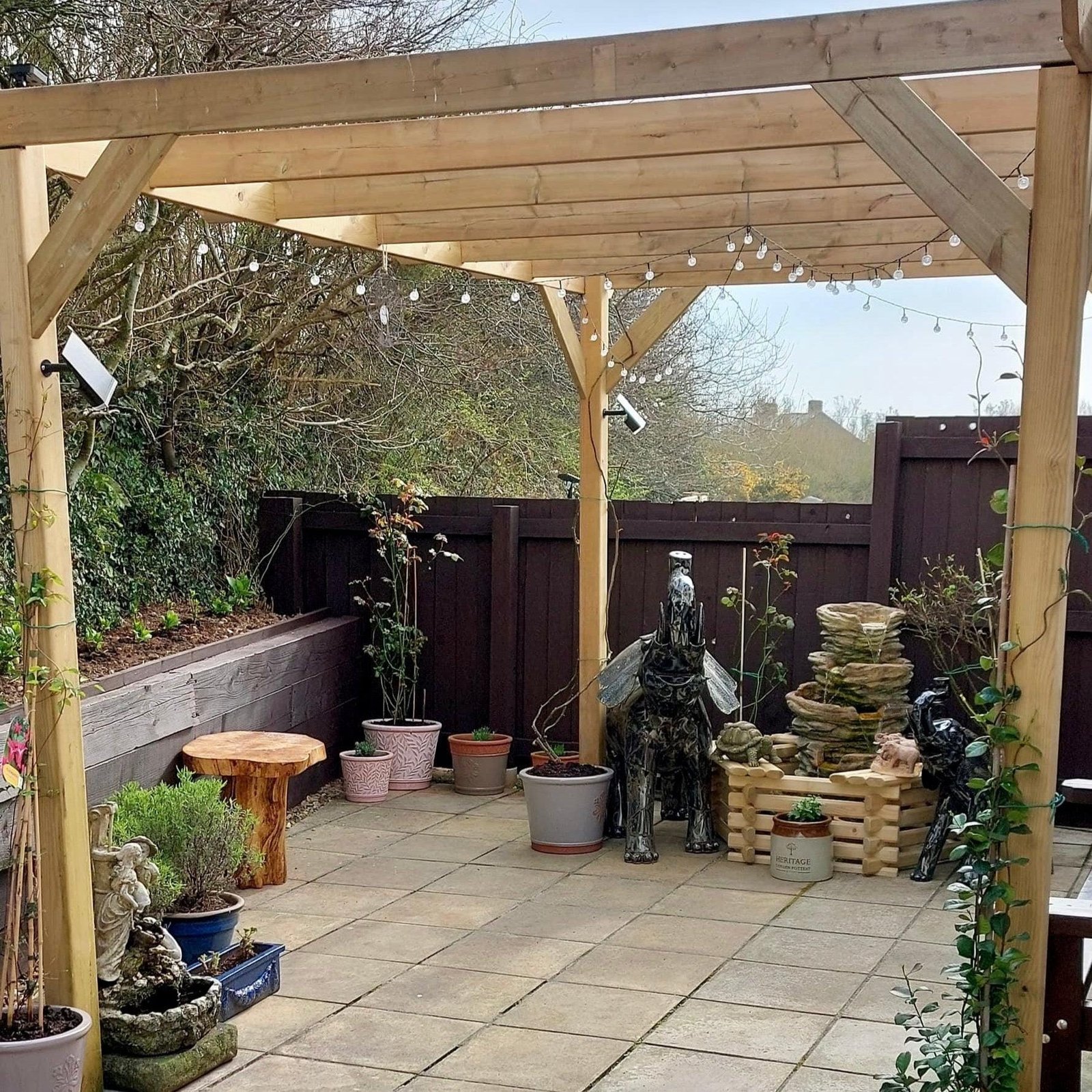 Heavy Duty Spruce Pergola | Complete DIY Kit - Image 29