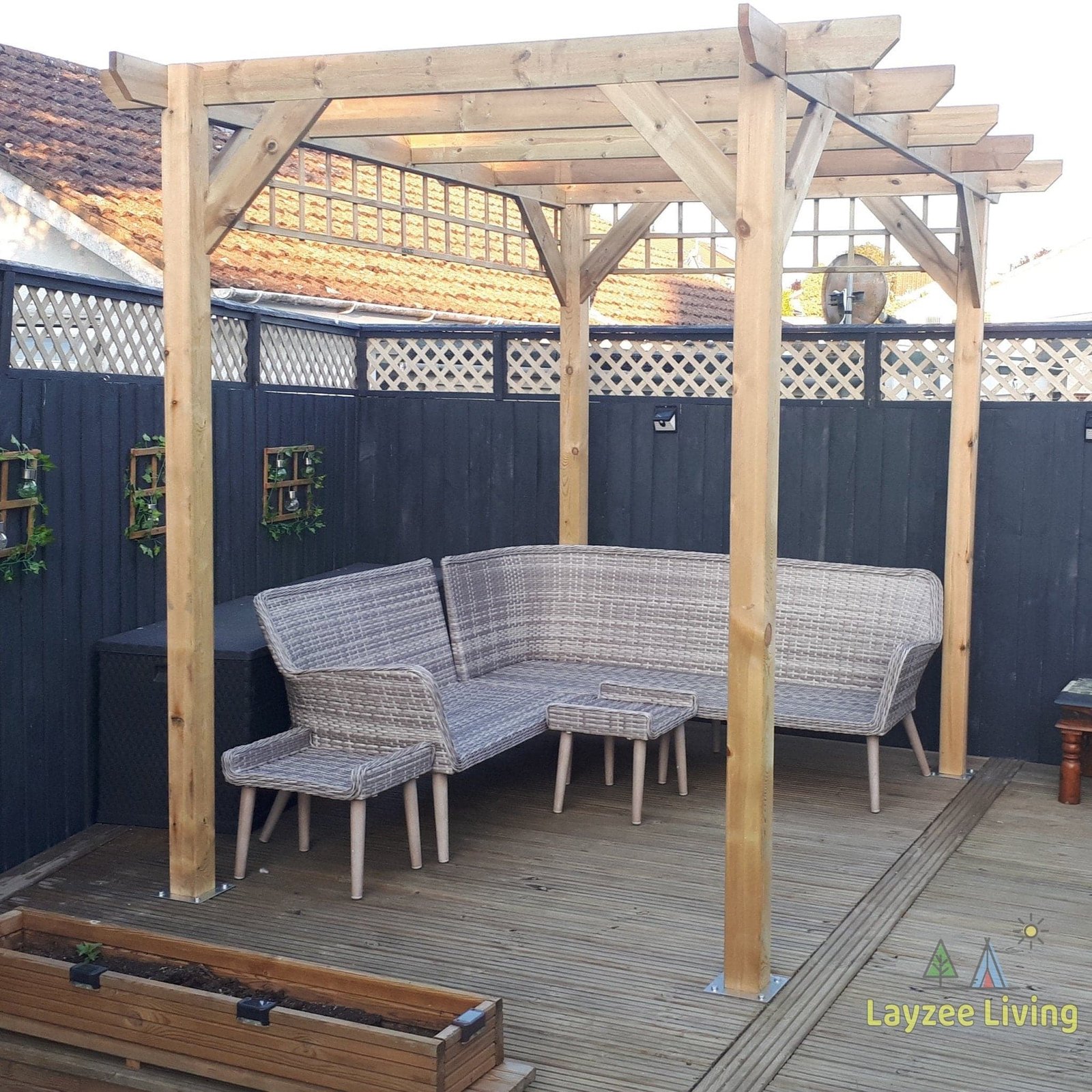 Heavy Duty Spruce Pergola | Complete DIY Kit - Image 32