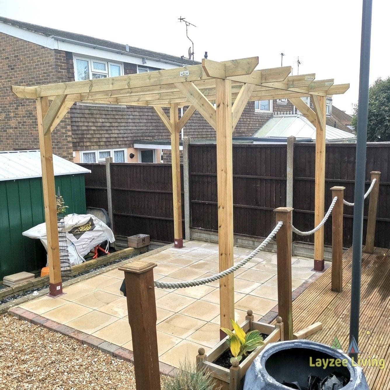 Heavy Duty Spruce Pergola | Complete DIY Kit - Image 33