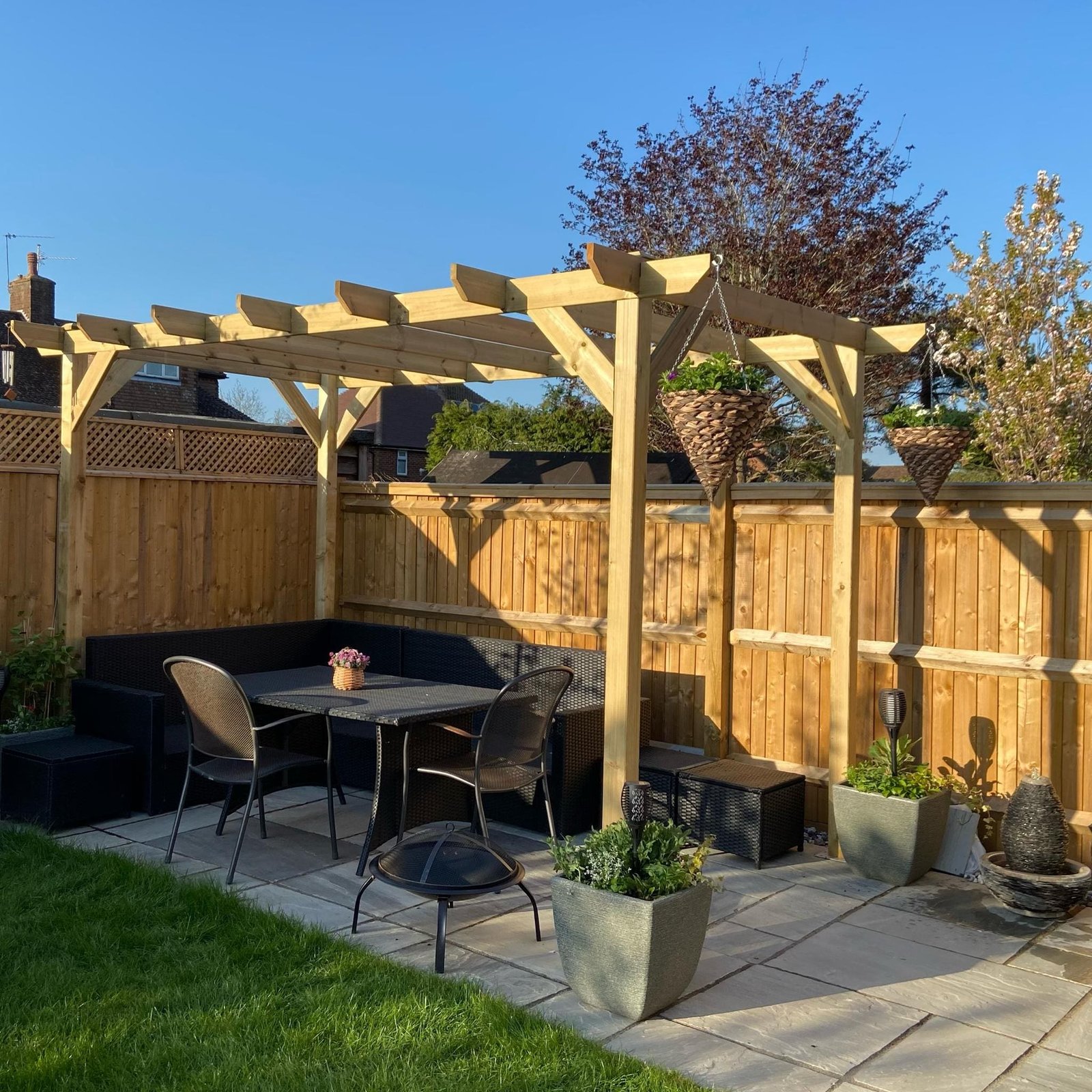 Heavy Duty Spruce Pergola | Complete DIY Kit - Image 46
