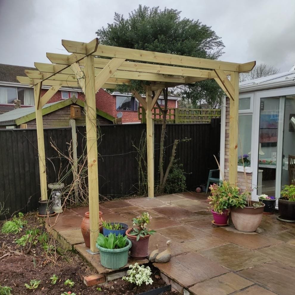 Heavy Duty Spruce Pergola | Complete DIY Kit - Image 15