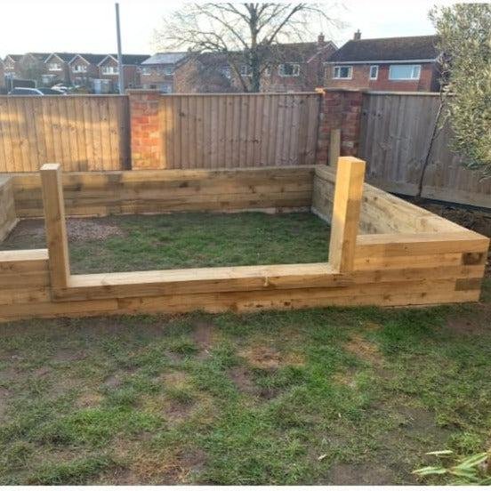 Wooden Sleeper Koi LayzeePond® With Window | 200mm walls - Image 4