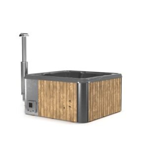 "Gustav" Wood Fired Tub | Integrated Heater | Acrylic Liner