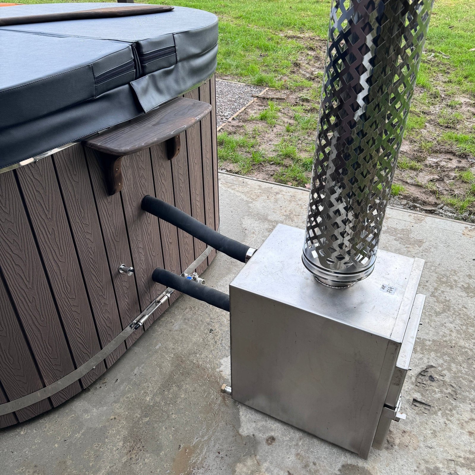 Wood Fired Ofuro Tub | Fibreglass Liner | for couples - Image 9