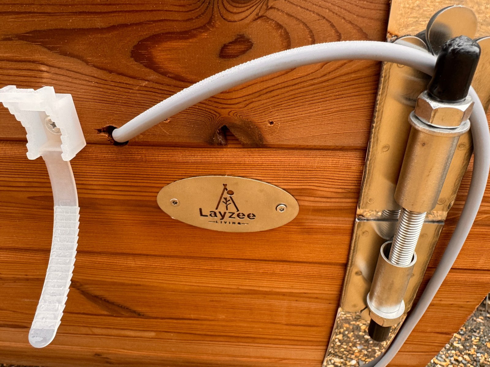 250cm Outdoor Barrel Sauna | Thermowood | Wood-Fired or Electric | Layzee Living - Image 26