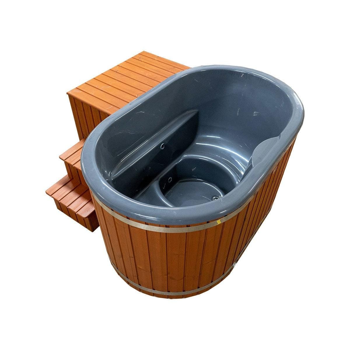 Double | Lay-Down Plunge Pool/ Ice Bath | Fibreglass Liner | Thermowood. - Image 2